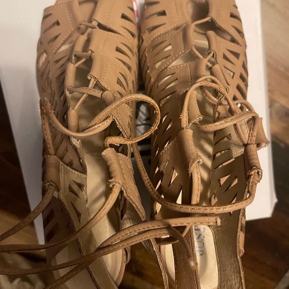 Lace Up Wedges - Picture 2 of 8